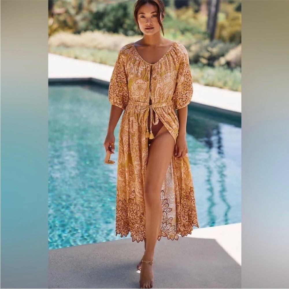 Anthropologie Caftan Dress Swim Cover Up